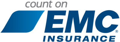 EMC Insurance logo including the words count on above the logo