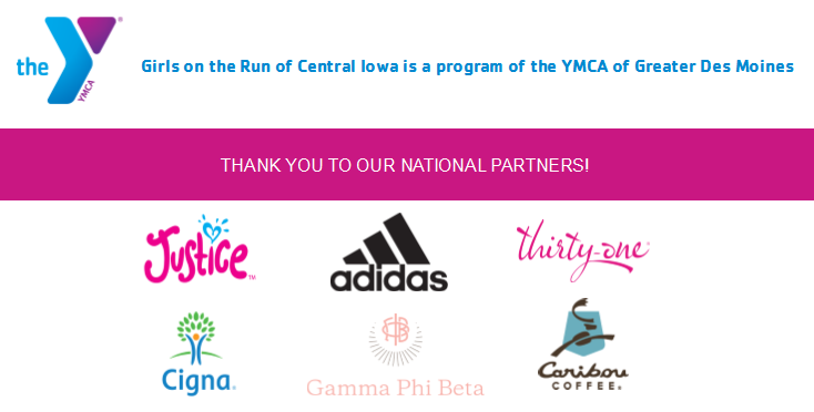 a list of Girls on the Run sponsors and their logos
